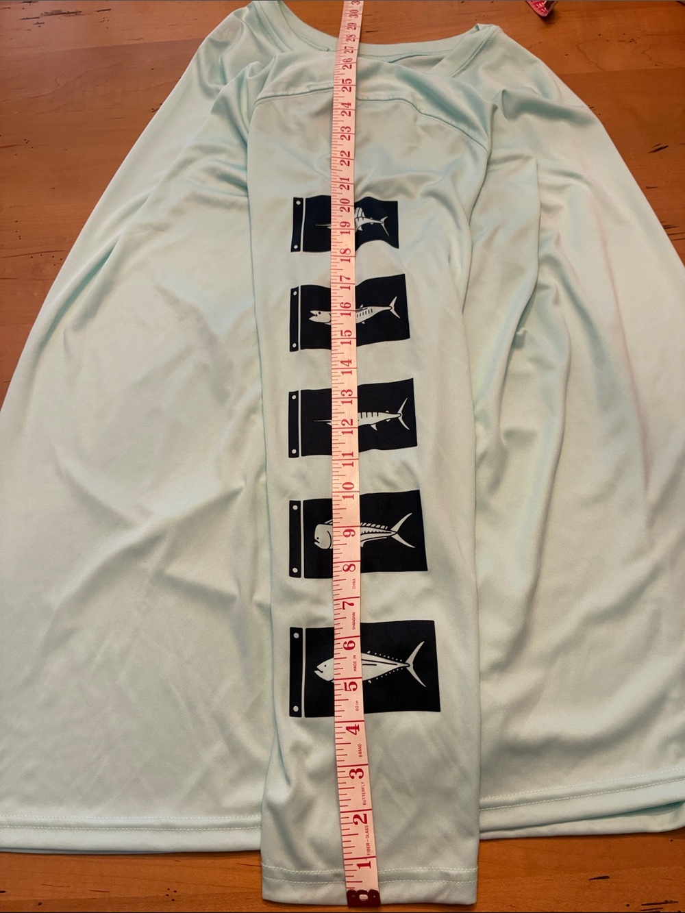 COSTA Men’s NWT Mint Green Long Sleeve Fishing Tee With Navy Sleeve Graphics XXL - Picture 5 of 9